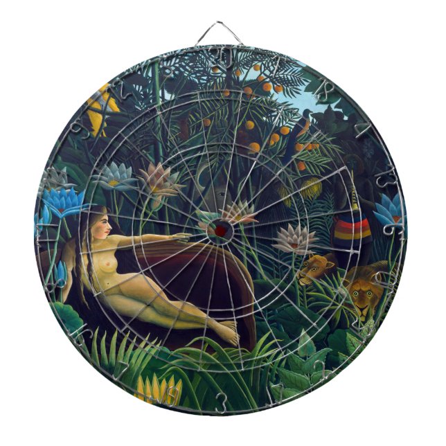 Henri Rousseau - Der Traum / Le Reve Dartscheibe (vorne)