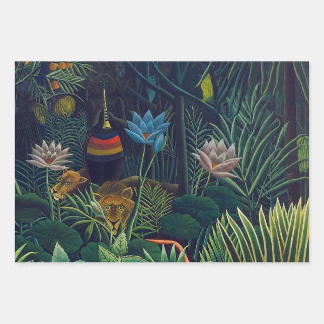 Henri Rousseau - Der Traum / Le Reve Geschenkpapier Set (Vorderseite)