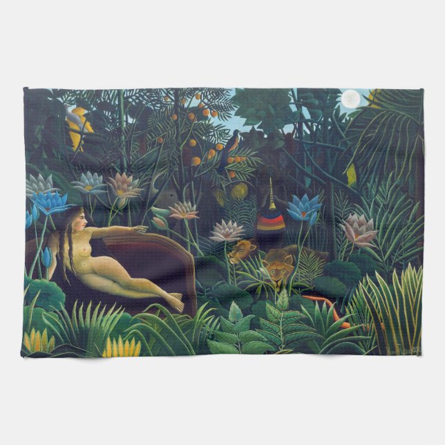 Henri Rousseau - Der Traum / Le Reve Geschirrtuch (Horizontal)