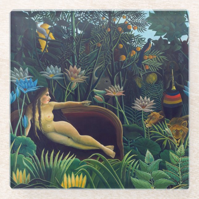 Henri Rousseau - Der Traum / Le Reve Glasuntersetzer (Vorderseite)