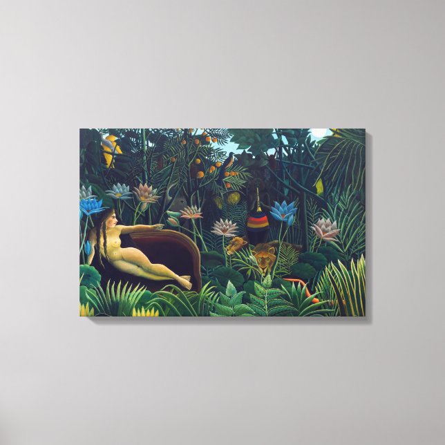 Henri Rousseau - Der Traum / Le Reve Leinwanddruck (Vorderseite)