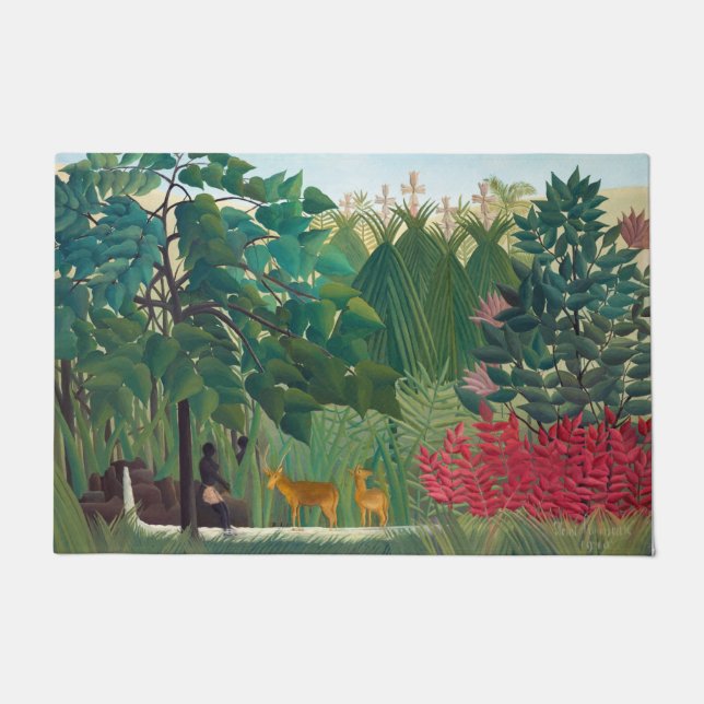 Henri Rousseau - Der Wasserfall Fußmatte (Vorderseite)