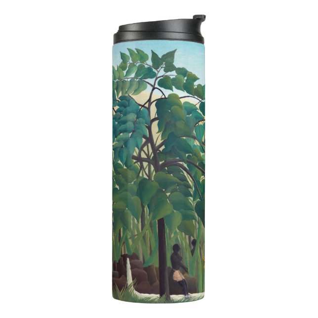Henri Rousseau - Der Wasserfall Thermosbecher (Nach links gedreht)