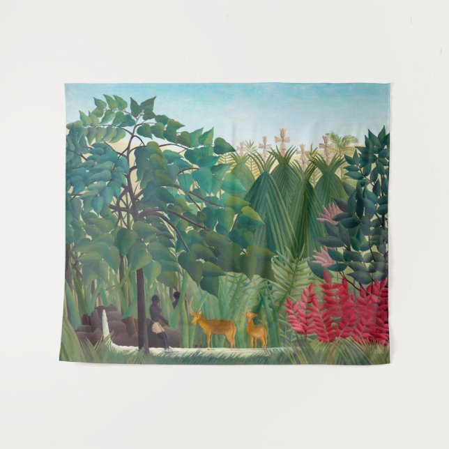 Henri Rousseau - Der Wasserfall Wandteppich (Vorderseite (Horizontal))