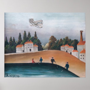 Henri Rousseau - Die Fischer und das Doppeldeckflu Poster