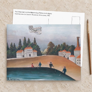 Henri Rousseau - Die Fischer und der Doppeldecker Postkarte