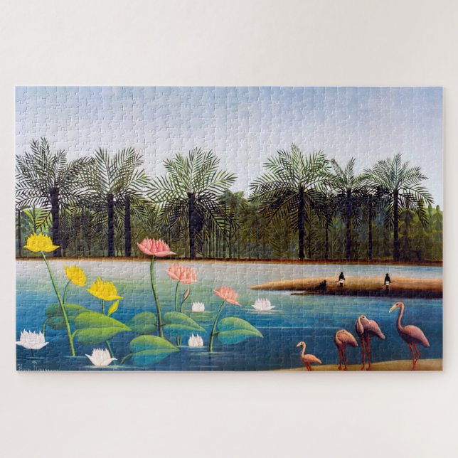 Henri Rousseau - Die Flamingos (Horizontal)