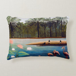 Henri Rousseau - Die Flamingos Dekokissen
