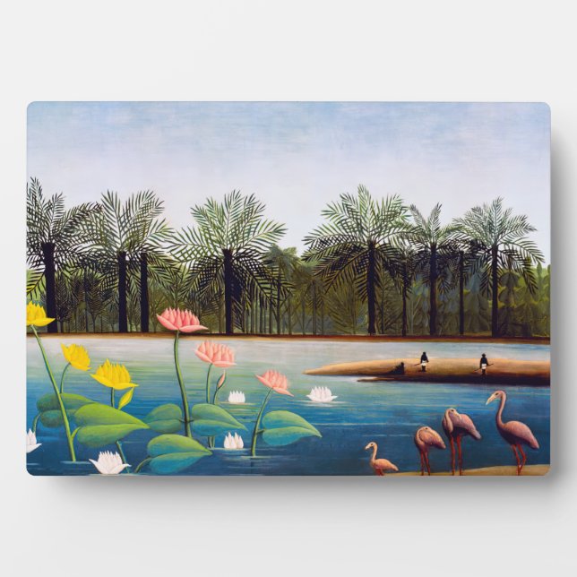 Henri Rousseau - Die Flamingos Fotoplatte (Vorderseite)