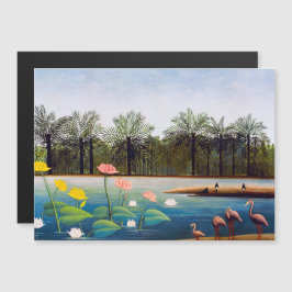 Henri Rousseau - Die Flamingos-Magnetkarte Magnetkarte