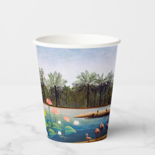 Henri Rousseau - Die Flamingos Pappbecher