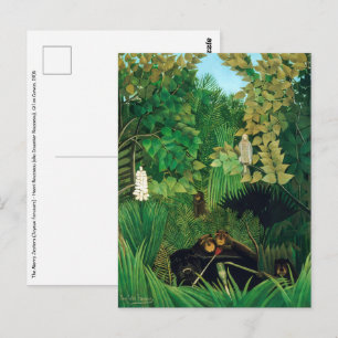 Henri Rousseau - Die Fröhlichen Possenreißer Postkarte