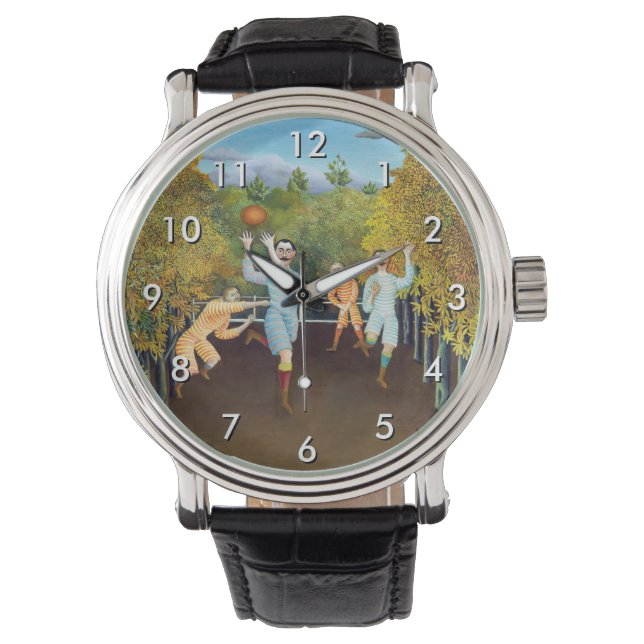 Henri Rousseau - Die Fußballspieler Armbanduhr (Vorderseite)