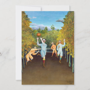 Henri Rousseau - Die Fußballspieler Dankeskarte