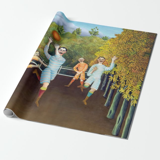 Henri Rousseau - Die Fußballspieler Geschenkpapier (Ungerollt)