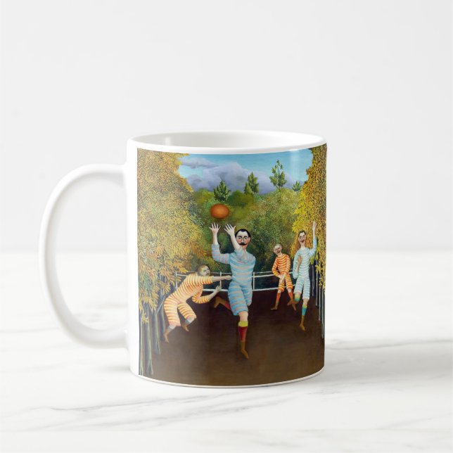 Henri Rousseau - Die Fußballspieler Kaffeetasse (Links)