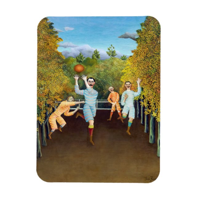 Henri Rousseau - Die Fußballspieler Magnet (Vertikal)