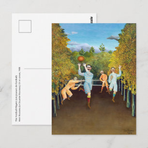 Henri Rousseau - Die Fußballspieler Postkarte