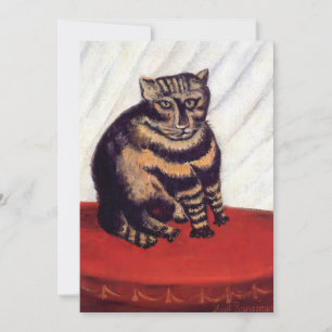 Henri Rousseau - Die getigerte Katze Dankeskarte