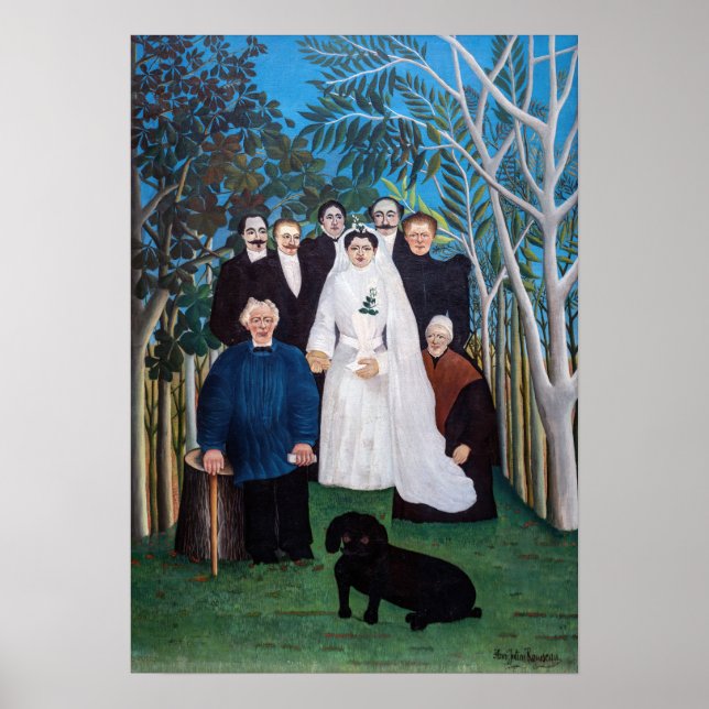 Henri Rousseau - Die Hochzeitsfeier Poster (Vorne)