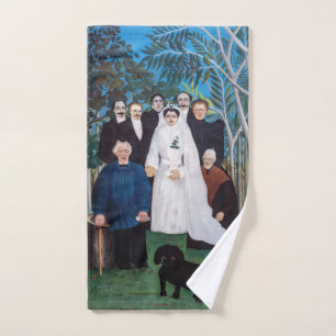 Henri Rousseau - Die Hochzeitsgesellschaft Badhandtuch Set