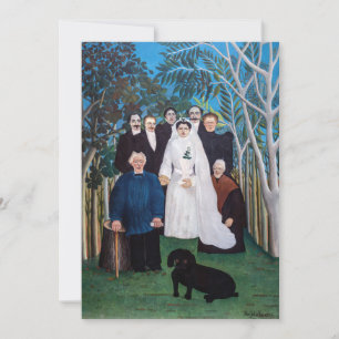 Henri Rousseau - Die Hochzeitsgesellschaft Dankeskarte