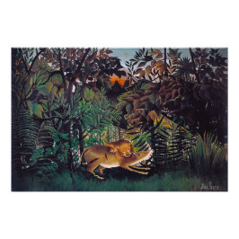 Henri Rousseau - Die Hungersnot Fotodruck