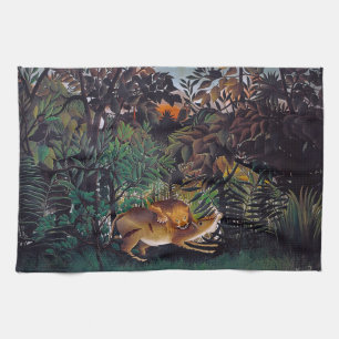 Henri Rousseau - Die Hungersnot Geschirrtuch