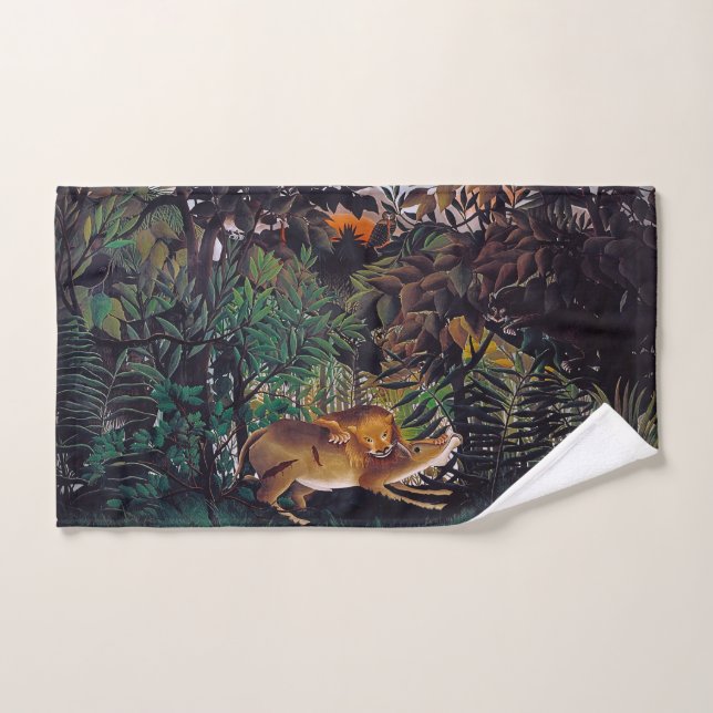 Henri Rousseau - Die Hungersnot Handtuch (Handtuch)