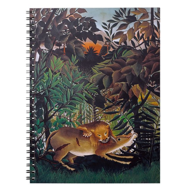 Henri Rousseau - Die Hungersnot Notizblock (Vorderseite)