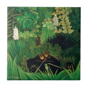 Henri Rousseau - Die lustigen Possenreißer Fliese