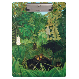 Henri Rousseau - Die lustigen Possenreißer Klemmbrett