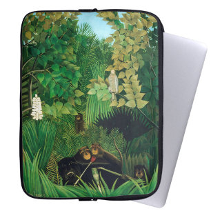 Henri Rousseau - Die lustigen Possenreißer Laptopschutzhülle