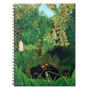 Henri Rousseau - Die lustigen Possenreißer Notizblock