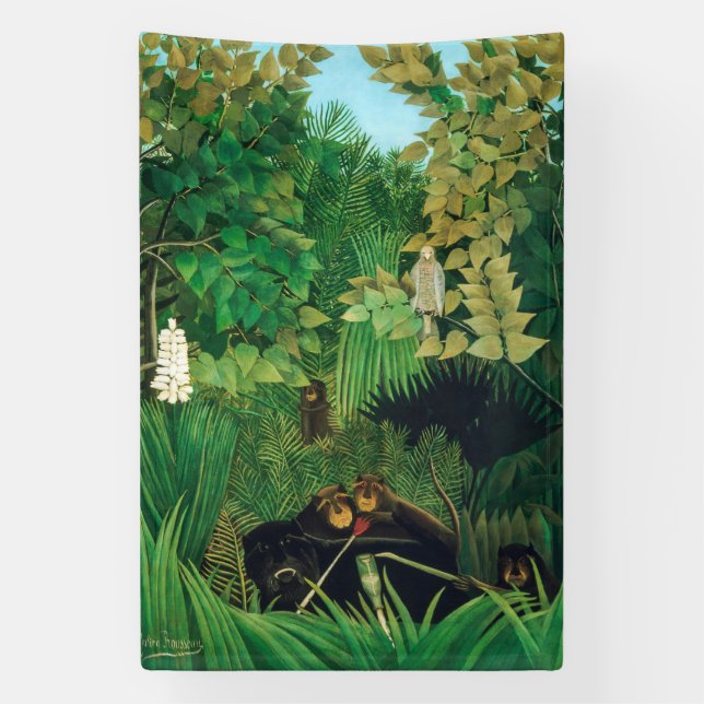 Henri Rousseau - Die Merry Jesters Banner (Vertikal)