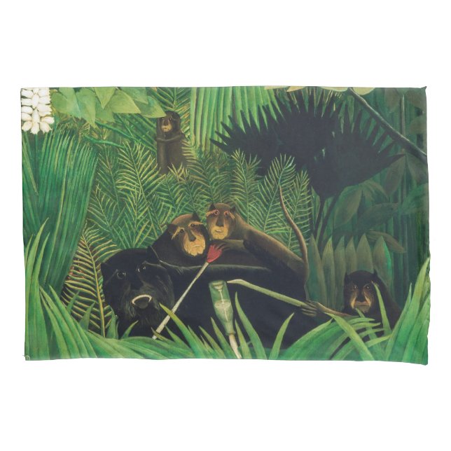 Henri Rousseau - Die Merry Jesters Kissenbezug (Vorderseite)