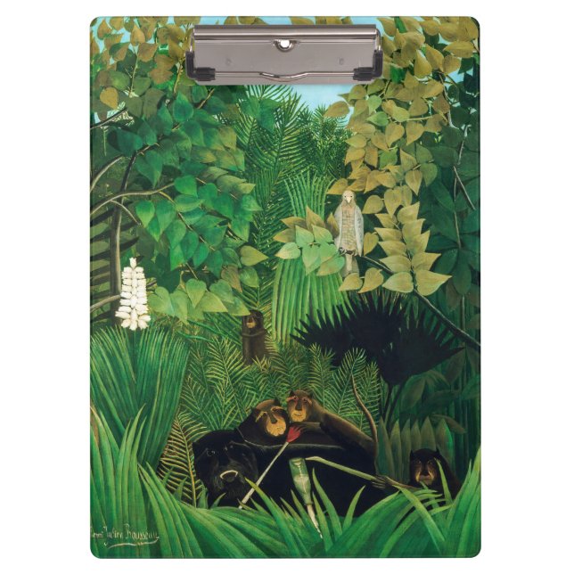Henri Rousseau - Die Merry Jesters Klemmbrett (Vorderseite)