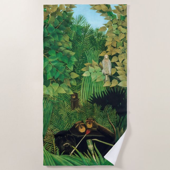 Henri Rousseau - Die Merry Jesters Strandtuch (Vorderseite)