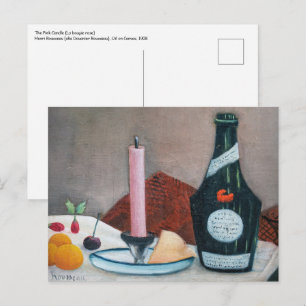 Henri Rousseau - Die rosa Kerze Postkarte