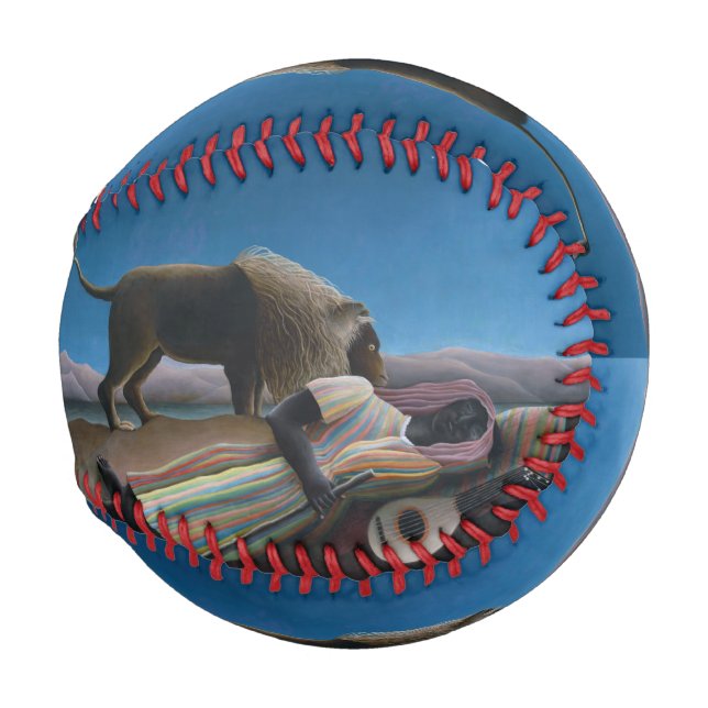 Henri Rousseau - Die schlafende Sinti und Roma Baseball (Rückseite Links)