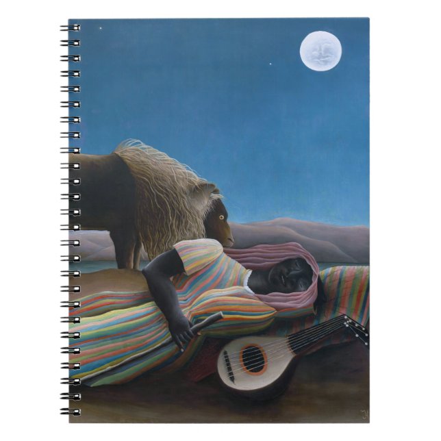 Henri Rousseau - Die schlafende Sinti und Roma Notizblock (Vorderseite)