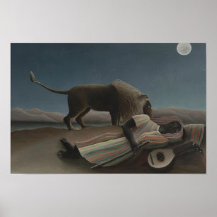Henri Rousseau - Die schlafende Sinti und Roma Poster