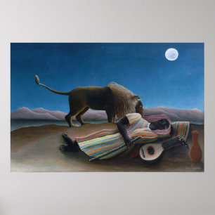Henri Rousseau - Die schlafende Sinti und Roma Poster