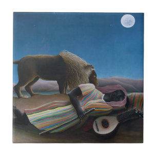 Henri Rousseau - Die schlafende Zigeunerin Fliese