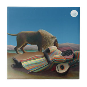 Henri Rousseau - Die schlafende Zigeunerin Fliese