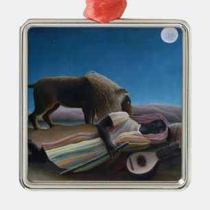 Henri Rousseau - Die schlafende Zigeunerin Ornament Aus Metall