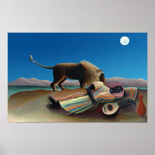 Henri Rousseau - Die schlafende Zigeunerin Poster