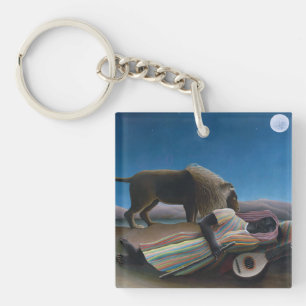 Henri Rousseau - Die schlafende Zigeunerin Schlüsselanhänger