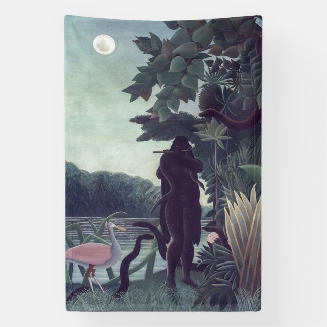 Henri Rousseau - Die Schlange Charmer Banner (Vertikal)