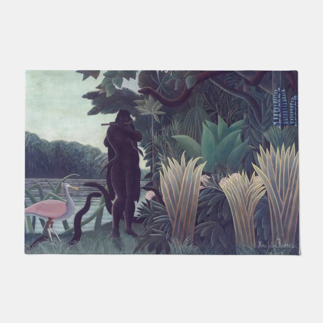 Henri Rousseau - Die Schlange Charmer Fußmatte (Vorderseite)